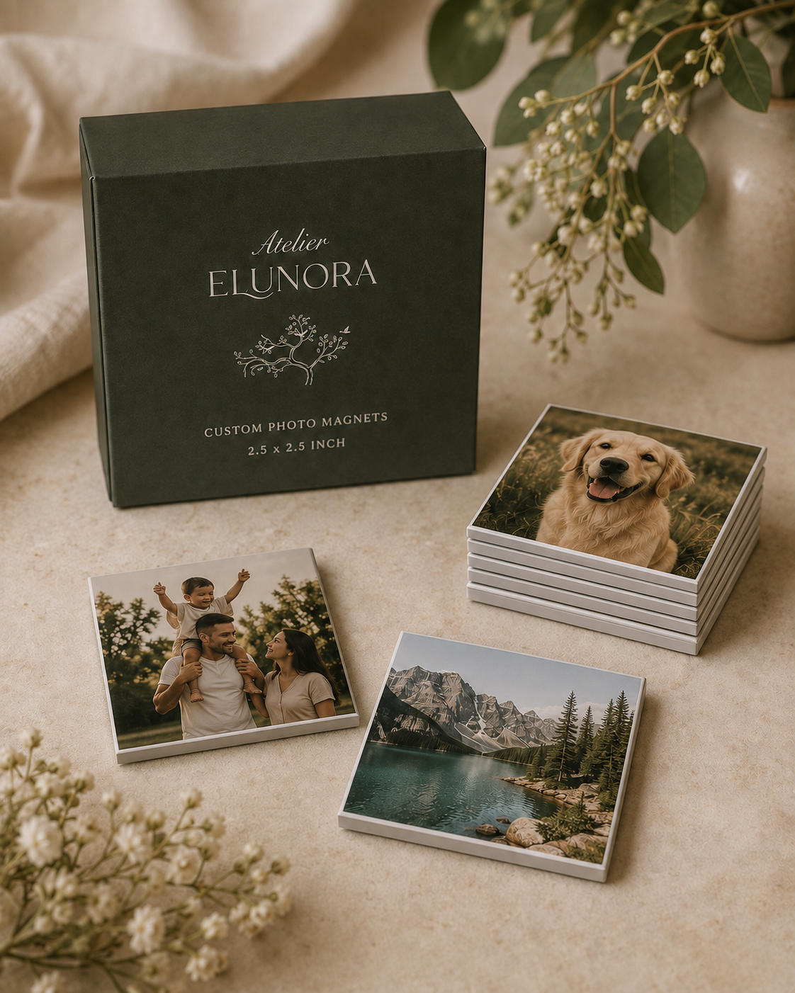 2.5" Square Photo Magnets