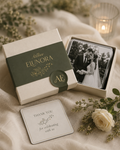 Atelier Elunora premium wedding photo magnet collection packaging for the couple